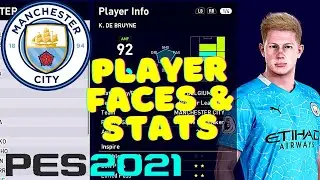 PES 2021 | Manchester City FC | Player Faces & Stats