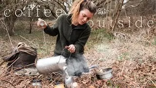 birdsong & coffee outside in the woods | settling back into life in Wales