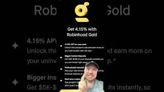 Robinhood Gold 4.15% interest on cash but is it worth it? 