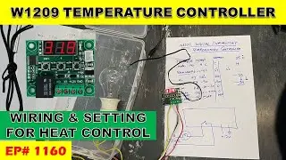 {1160} W1209 Digital temperature controller setting for Heat control