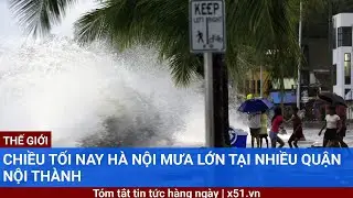 Chiều tối nay Hà Nội mưa lớn tại nhiều quận nội thành