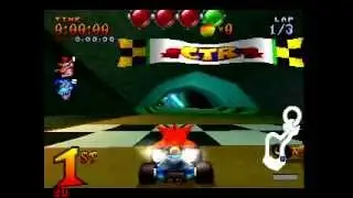 Crash Car (CTR) Adventure Mode Crash VS Ripper Roo