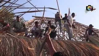 ATAP RUMAH ADAT KHOLI LEWO PULO ( DESA TERONG ADONARA )