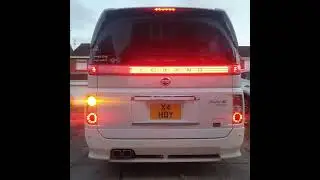 Custom Elgrand E51 rear light bar.