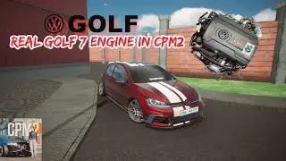 Realistic GOLF 7 GTI Engine In CAR PARKING MULTIPLAYER 2. #cpm2 #golfgti #cpm #gaming #stance