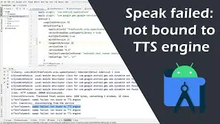 W/TextToSpeech: speak failed: not bound to TTS engine | Test to speech