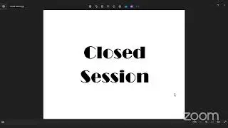 BOC Work Session (HYBRID MEETING) Zoom Invite
