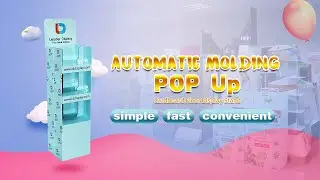 Automatic Molding POP Up Cardboard Floor Display Stand