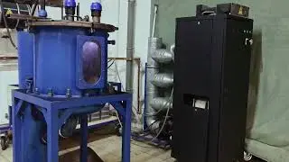 Очистка блока лопаток от остатков керамической формы