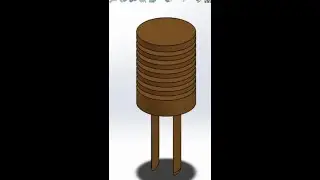 Ribbed Cylinder with Dual Pins | beginner tutorial