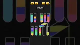 Water Sort Puzzle Level 166 Walkthrough Solution 💦