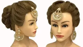 quick & easy hairstyle for wedding | bridal bun hairstyle for wedding