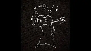 Drawing with a Sewing Machine - Dog Playing Guitar