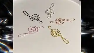 Wire Treble Clef Bookmarks