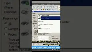 how to print a document in ms word 2007 #shorts #word #wordtutorial