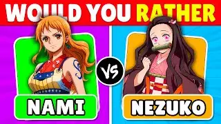 WOULD YOU RATHER...? 🐉 Anime Quiz | 50 IMPOSSIBLE CHOICES 🏴‍☠️