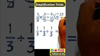 Simplification Tricks || @skystruggleeducation4645 ||#short
