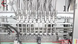 10 heads servo filling machine+double heads capping machine