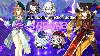 ABYSS BUT WITHOUT HUD!? Hypercarry Lisa & Navia hyperpew destroying abyss 12.(New 4.8 function) 【原神】