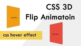 CSS 3d Flip Animation | CSS3 Animation Tutorial | csPoint web designing tutorial