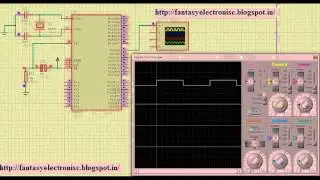 8051 (AT89C51) timer 0 include keil (c code and hex) and Proteus simulation