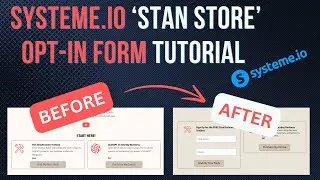 Systeme.io Tutorial | Create a Lead Generating Opt-in Form on Your Stan Store Clone