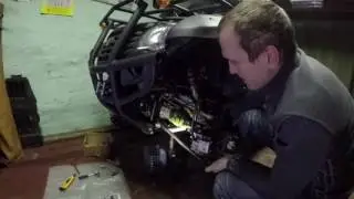 how to remove front differential cf moto x6 2014
