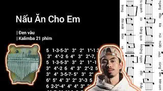 Nấu ăn cho em Đen Vâu Ktabs cho kalimba 21 phím