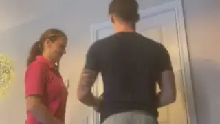 Son adds a cheeky twist to a fun family game, catching mum off-guard || WooGlobe