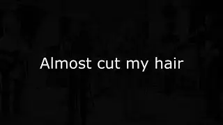 Crosby, Stills, Nash & Young - Almost Cut My Hair (Lyrics video)