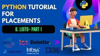 Lists in Python | Part 1 | Python for Placements