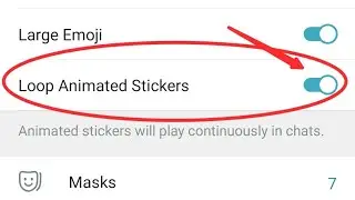 Telegram me loop animation sticker kaise on kare, how to on loop animation sticker in telegram