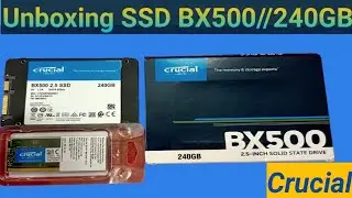Crucial BX500 240 GB SSD Unboxing// SSD Ki Unboxing