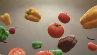 Vegetables falling Animation - NO COPYRIGHT