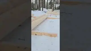 Сборка сруба бани в Окуневой 