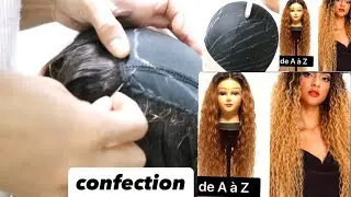 Confectionner une perruque à la maison/ Méthode facile, Simple et rapide / Vidéo repost
