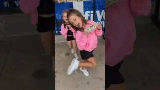 SHE FOUND $20 ON THE GROUND?! 😱🤑 @agset211 @HallieOnStage114 #shorts