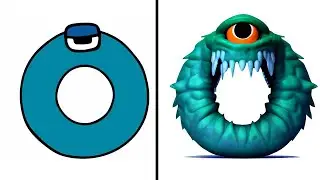 Alphabet Lore But Monsters in Real Life