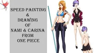 Speed Drawing: Nami and Carina From One Piece
