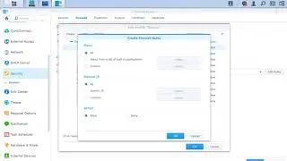 29 - Synology, how to configure the firewall (network security)