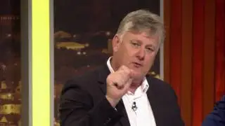 Brian McMillan sorts out Allan Border!