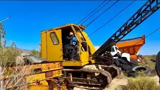 Will it RUN and OPERATE?? 1940s bay city crane ABANDONED for 15 years.