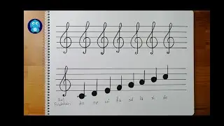 🎶Sol Anahtarı ve Nota Çizimi 🎶 Treble Clef Drawing 🎶 Notaların Yazımı