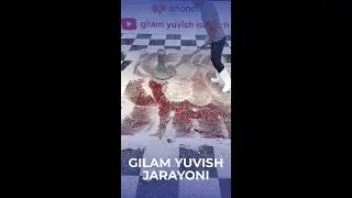 Gilam yuvish jarayoni