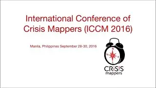 The International Conference of Crisis Mappers, Manila 2016  Sahana Alerting and Messaging Broker