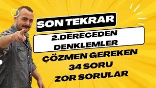 2.Dereceden Denklemler Full Tekrar - AYT Matematik Son Tekrar - Çözmen Gereken 32 Soru - ZOR SORULAR
