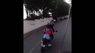one of the craziest motorcycle police chase ever caught on tape - does the culprit get away?