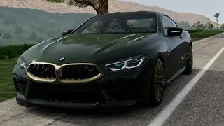 BMW M8 ОТСТРЕЛЫ ПОПКОРН ШАШКИ 300+ BeamNG.drive