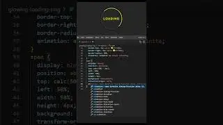 Glowing Loader Ring Animation Using HTML & CSS | No JavaScript | Code Guy 