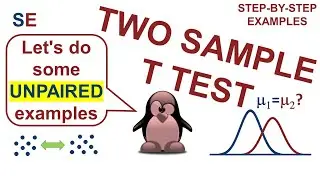 Unpaired two sample t-test | step-by-step examples